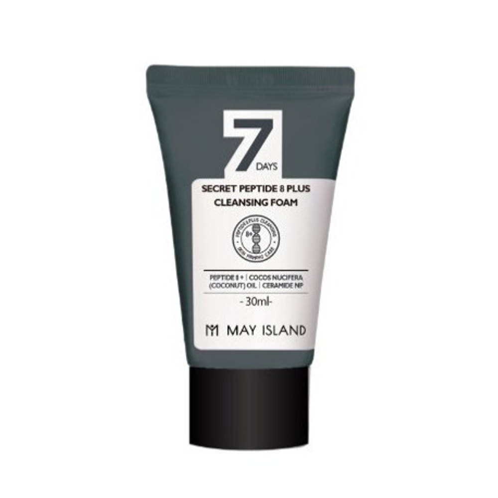 Омолаживающая пенка для умывания с комплексом из 8 пептидов May Island 7-Days Secret Peptide 8 Plus Cleansing Foam 30мл