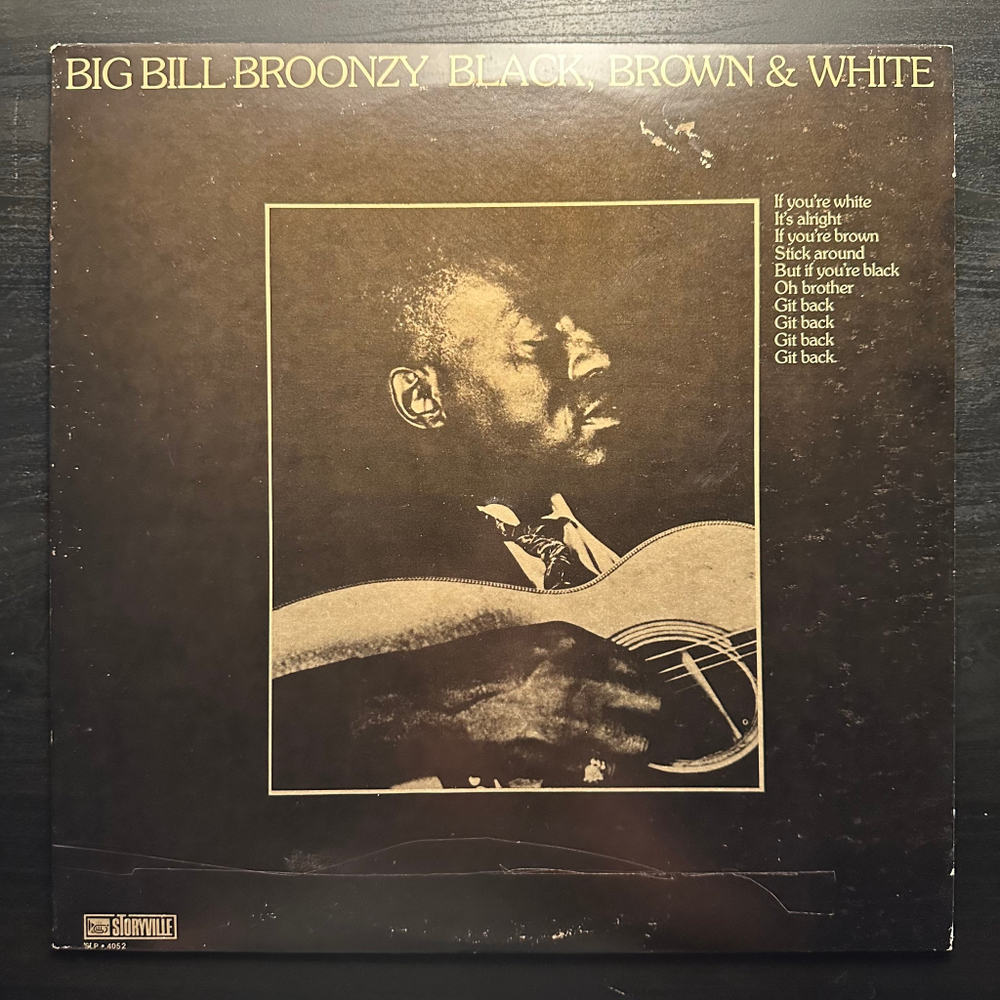 Big Bill Broonzy - Black, Brown & White (Швейцария 1986г.)