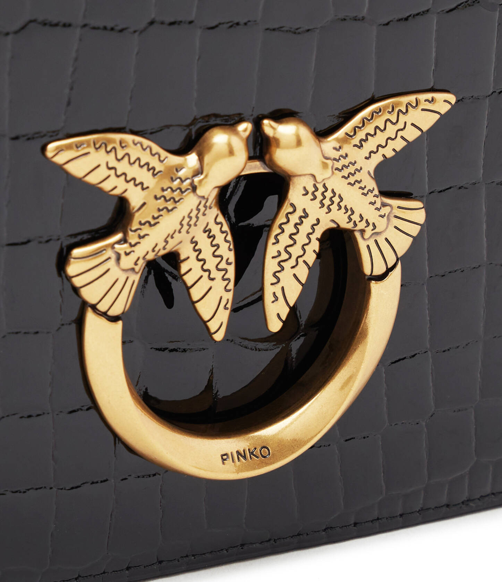 Кожаная сумка через плечо LOVE CLICK EXAGON CLASSIC Pinko - черный(100073 A17O)