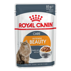 Royal Canin Intense Beauty 85 г соус - консервы (пауч) для кошек для красоты кожи и шерсти (кусочки)