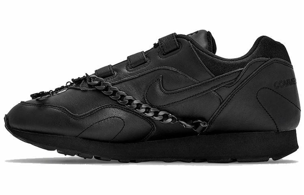 Кроссовки Comme Des Garcons X Nike Outburst Velcro Black Cdg (Женская размерная сетка)