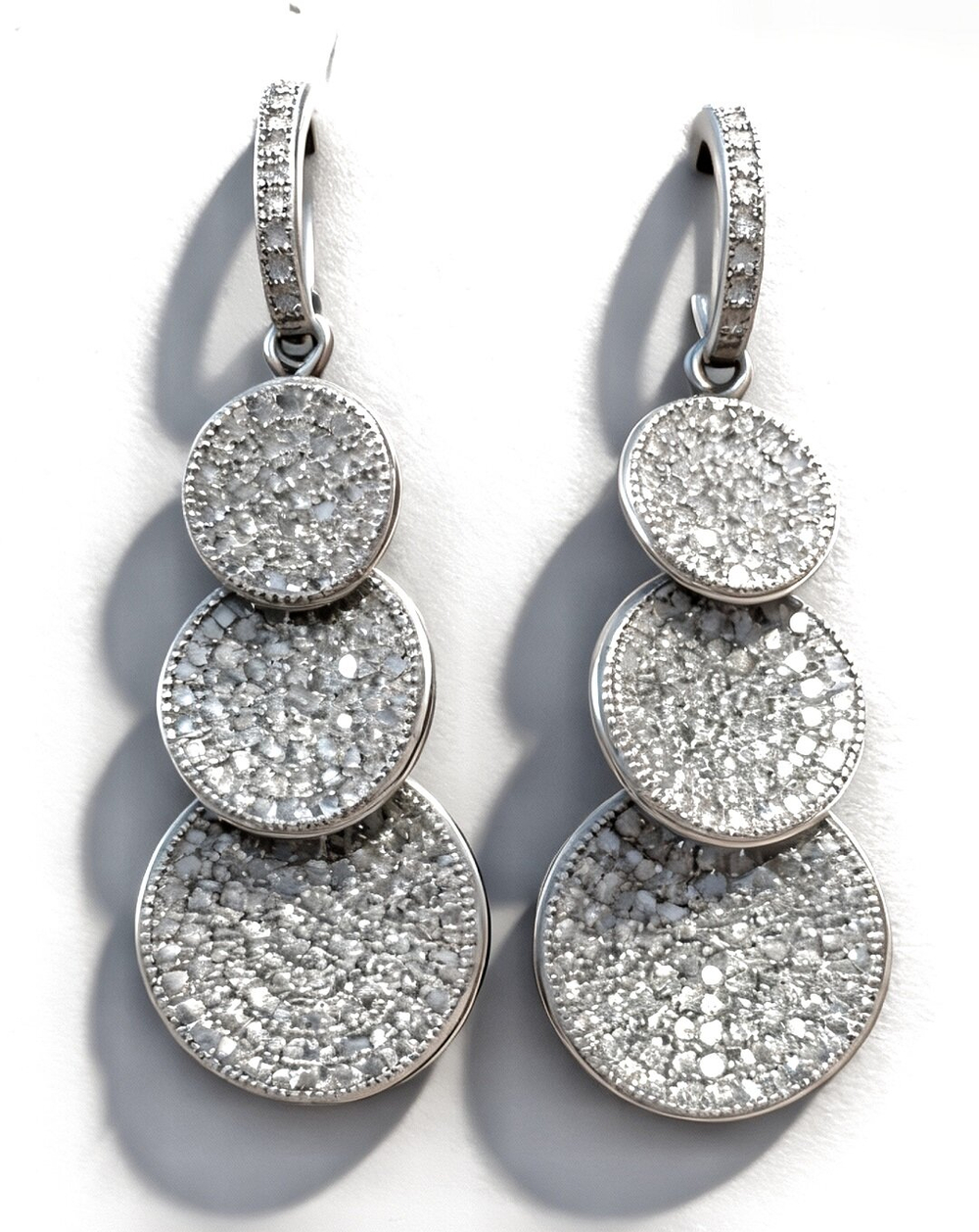 "Эстерелла - серебряные серьги-пуссеты"