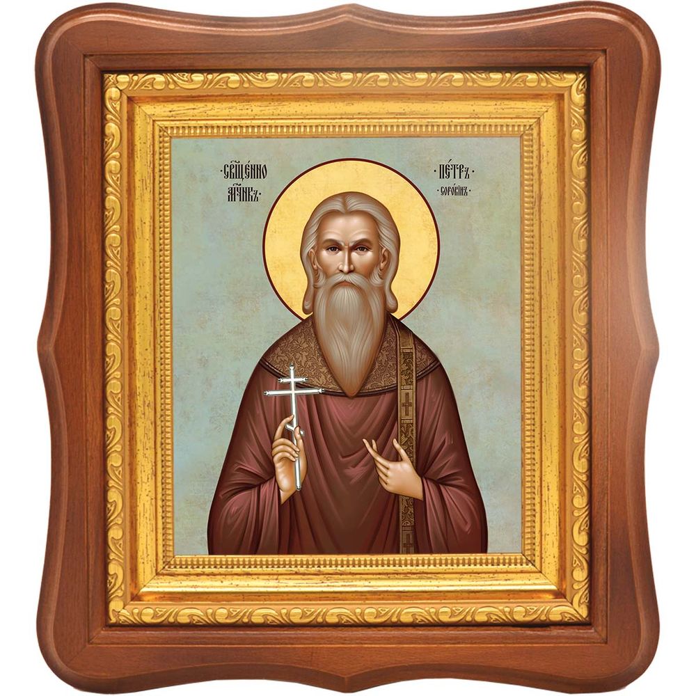 Петр Сорокин священномученик. Икона на холсте.