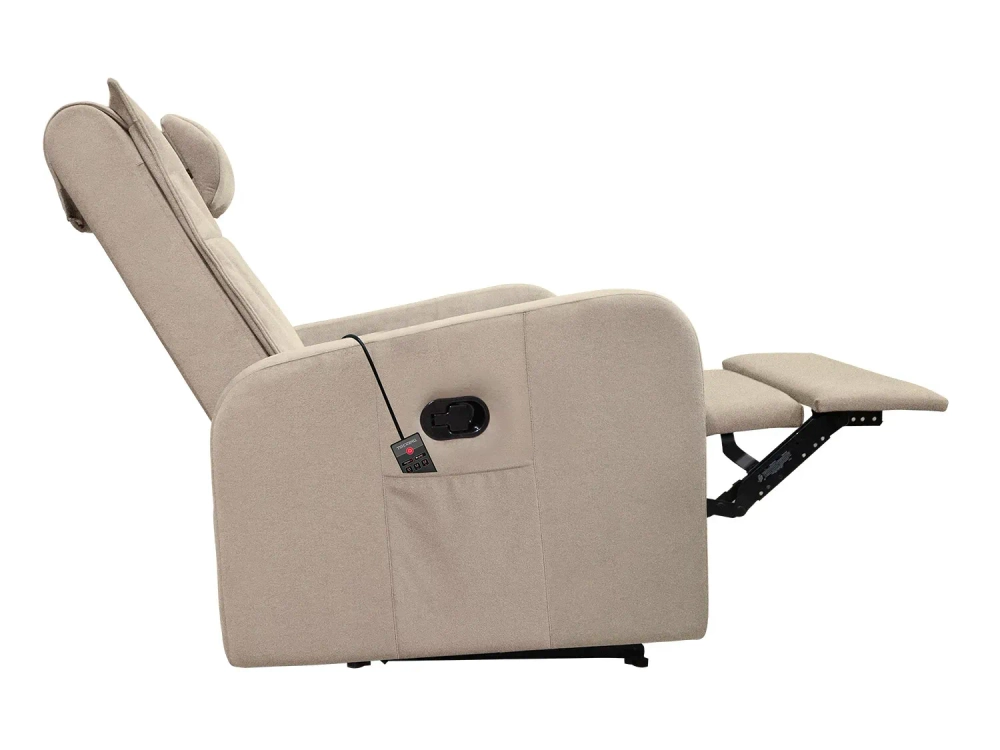 Кресло-реклайнер механический с массажем FUJIMO COMFORT CHAIR Ваниль