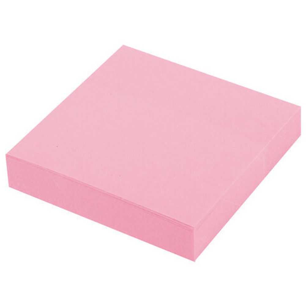 Блок самоклеящийся (стикеры) STAFF STANDARD, ПАСТЕЛЬНЫЙ 51х51 мм, розовый, 100 листов, 116580