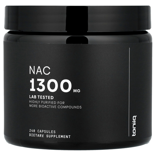Toniiq, NAC, 240 капсул (650 мг на капсулу)