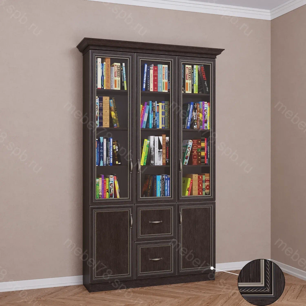 Шкаф книжный 3/4