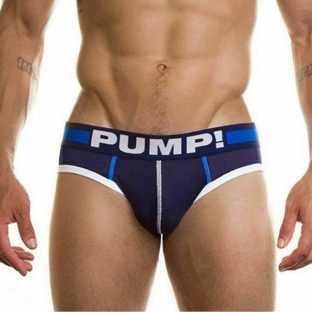 Мужские трусы брифы темно-синие Pump Dark Navy Brief H69