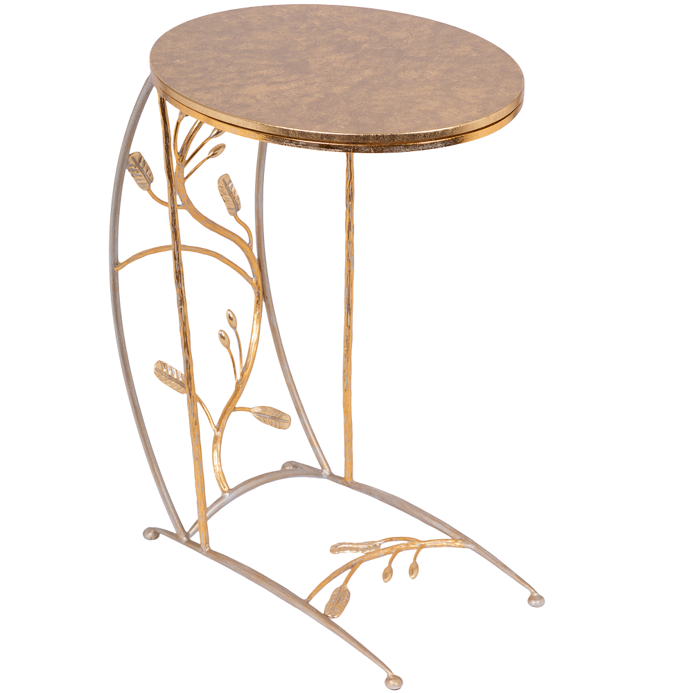 Столик приставной Oliva Branch (Олива Бранч) Голд Айвори