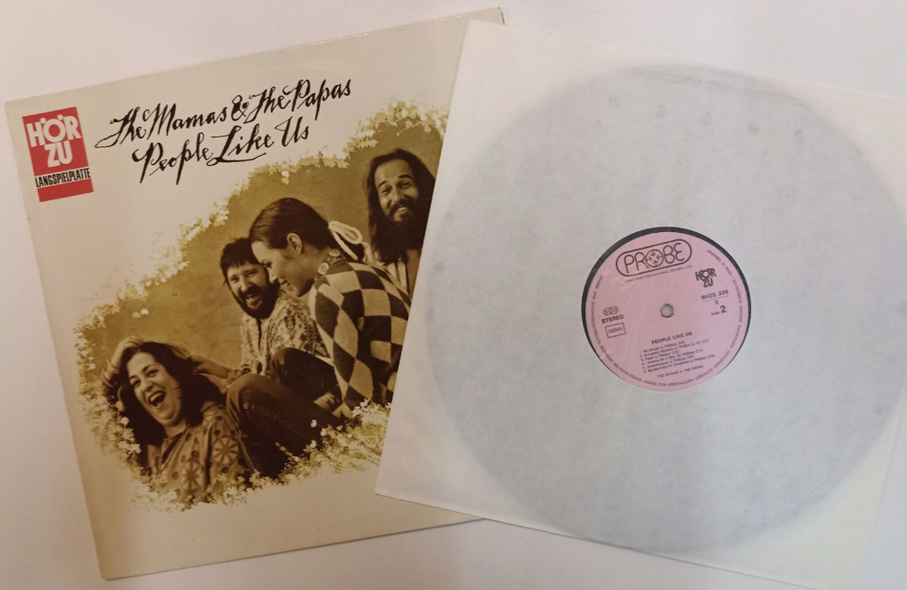 Винтажная виниловая пластинка LP The Mamas and The Papas People Like Us (Germany 1971)