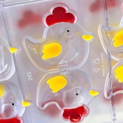 342 | Форма для шоколадных изделий "Курочка" (275*175 мм)