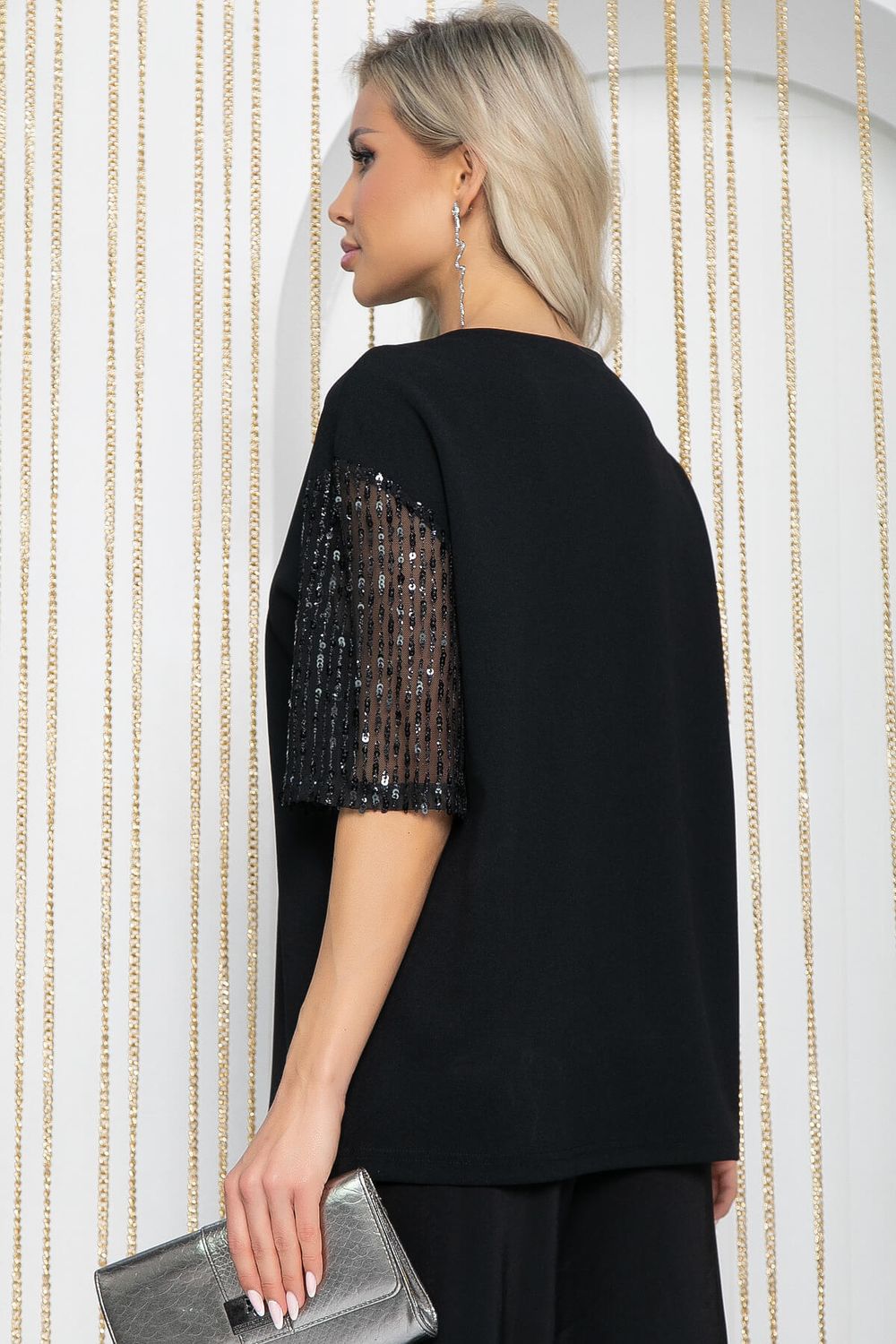 Блуза Богема (черная) Б12229-41 LT Collection