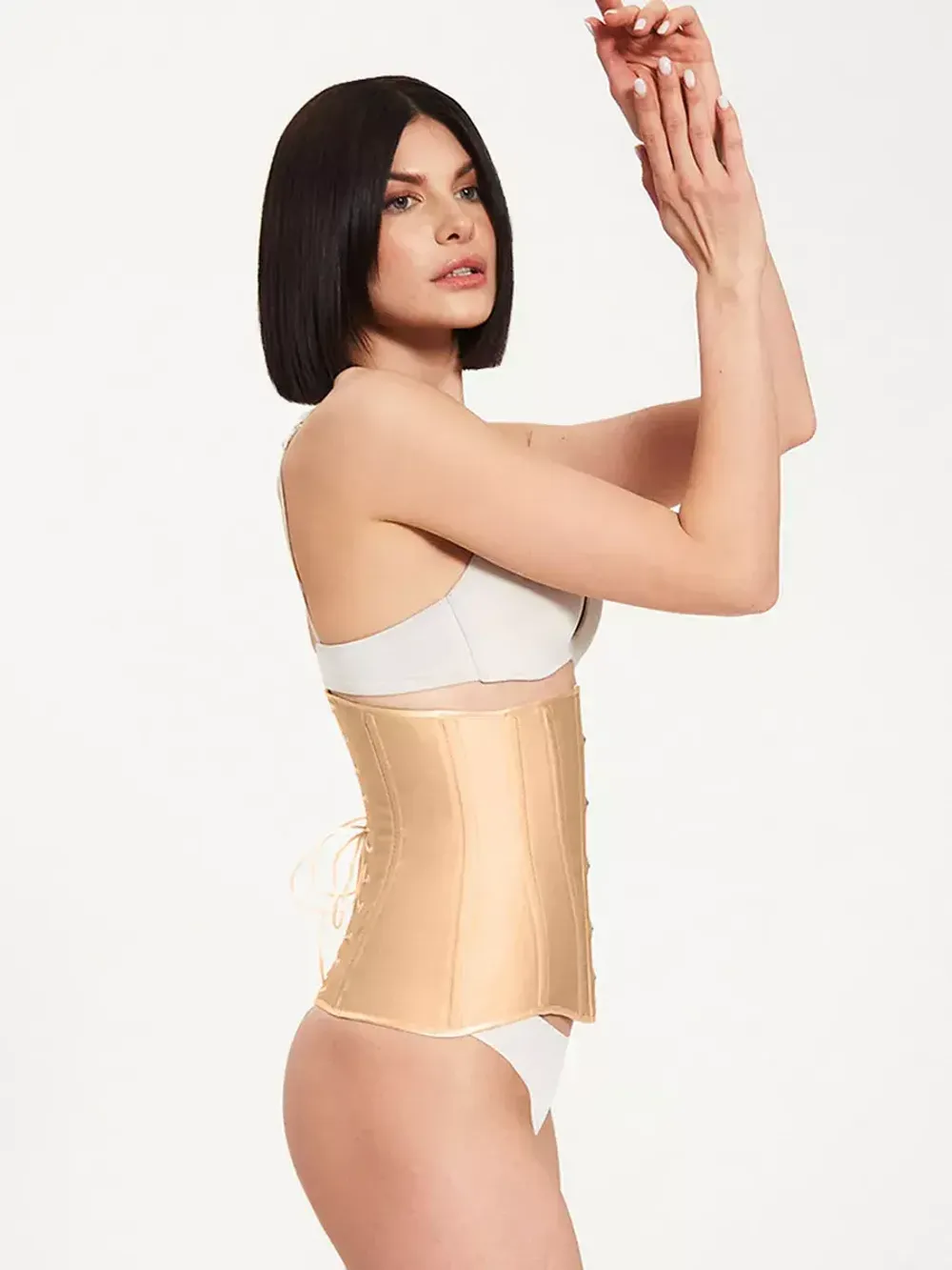 Утягивающий корсет в цвете теплого нюда