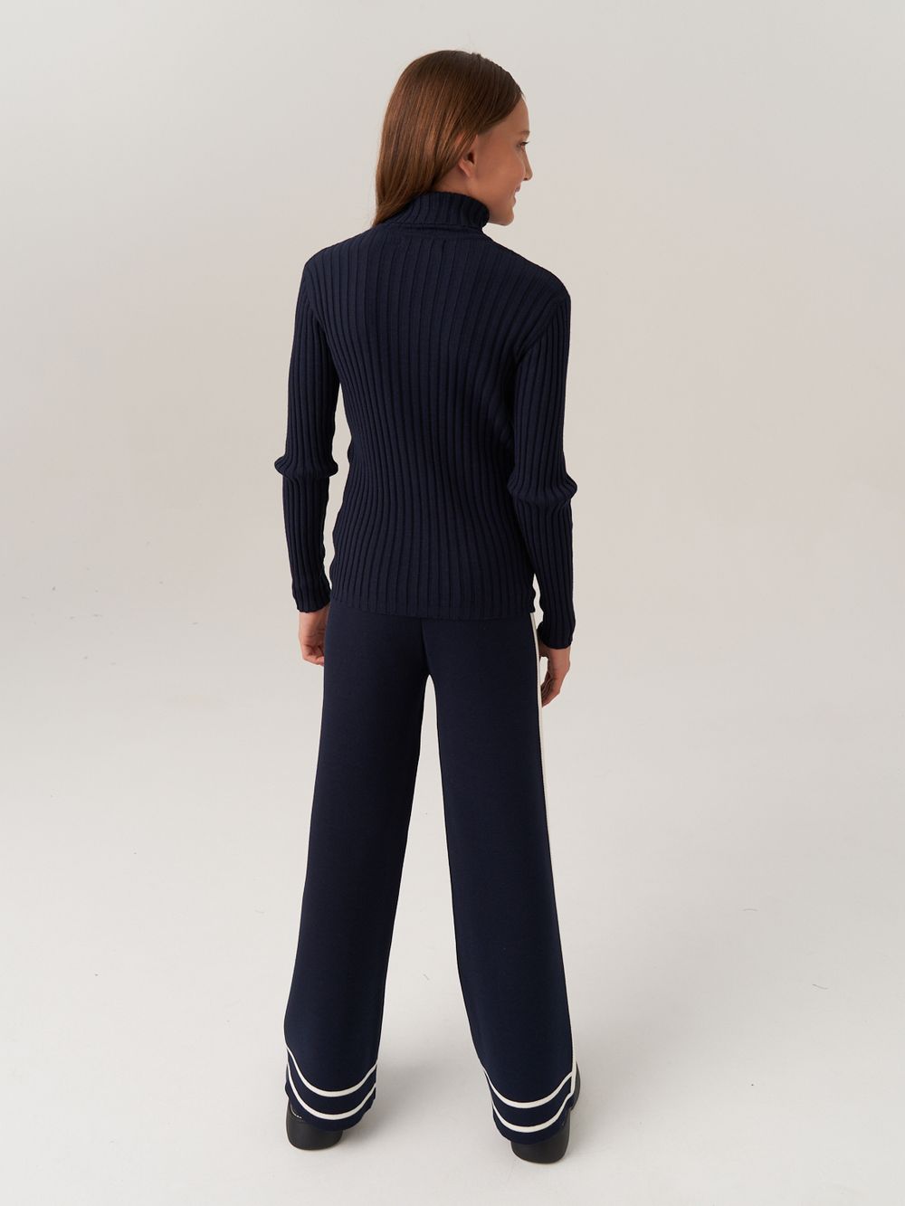 Джемпер водолазка для девочки AT274 синий