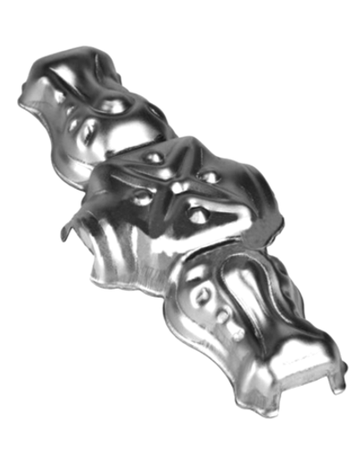 Кованый элемент Накладка, 145x60, отв:14 (1мм) вес: 0.051 кг.