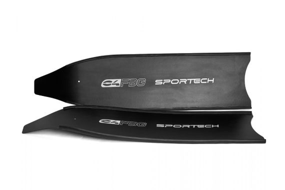 Ласты C4 Carbon Sportech Rubber FBG стеклопластик черный