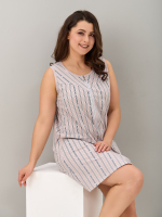 Халат Х-055/бежевый-полоскабуквы