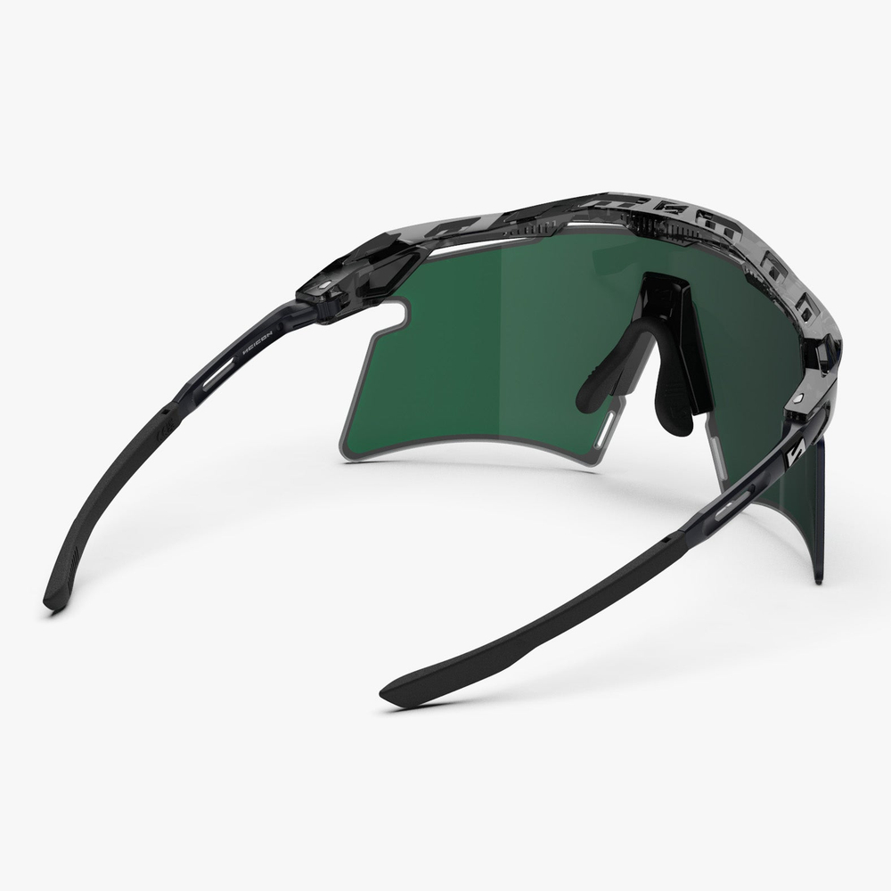 Спортивные очки c диоптриями Scicon Aeroshade 2.0 Titanium Sunglasses Black Crystal Multi Mirror Blue/Green + Pink