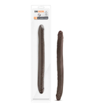Коричневый двусторонний фаллоимитатор Chocolate 16-Inch Long Dildo - 41,5 см. (Цвет: коричневый)