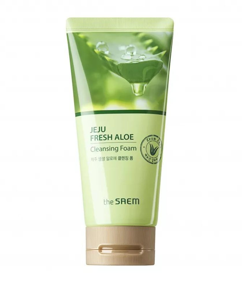 Пенка для умывания с алоэ THE SAEM Jeju Fresh Aloe Cleansing Foam 150 г