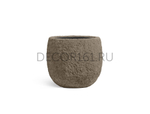Кашпо TREEZ Effectory Terra Чаша classic серый беж в-50, д-55 см 41.33-22-24-112-RB-55