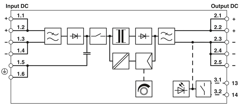 1075240 - TRIO-PS-2G/1500DC/24DC/8 - Преобразователь DC/DC