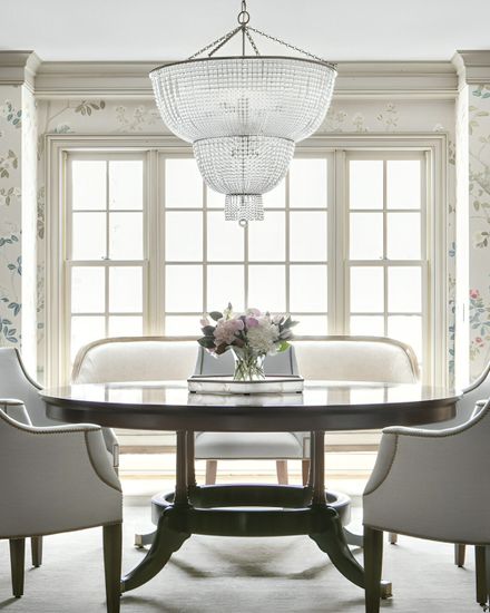 Большая серебряная люстра “Карла” со стеклянными бусами