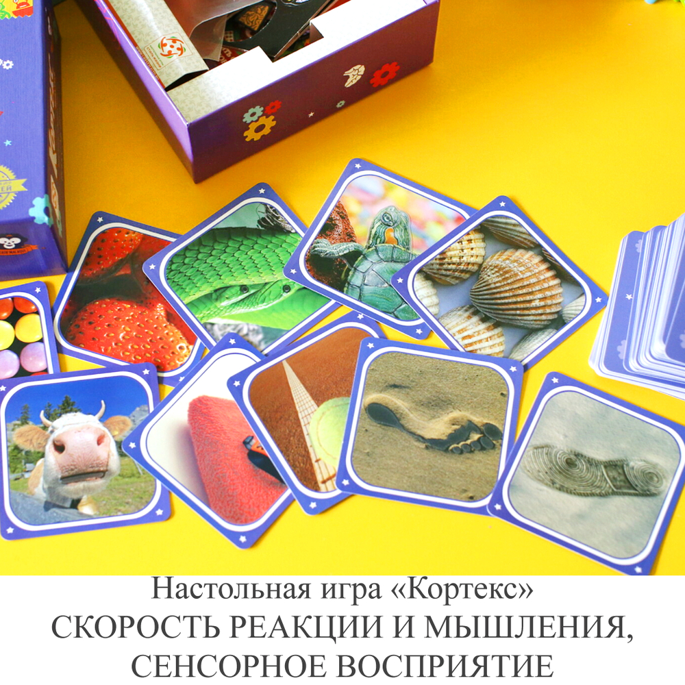 Настольная игра «Кортекс» СКОРОСТЬ РЕАКЦИИ И МЫШЛЕНИЯ, СЕНСОРНОЕ ВОСПРИЯТИЕ