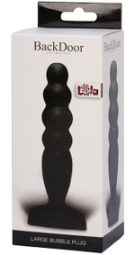 Анальный стимулятор Large Bubble Plug Black (14,4 см , черный) (Цвет: черный)