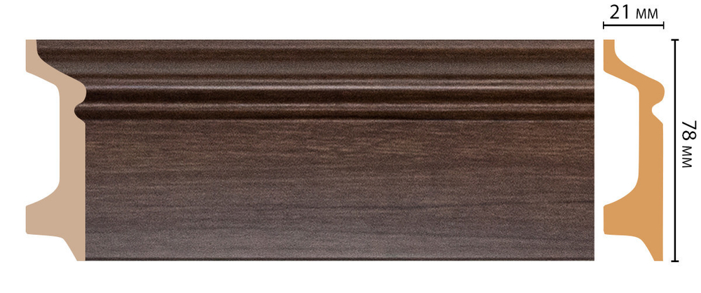 Плинтус  DM D122-74 (78*21*2400мм)