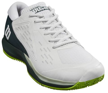 Мужские теннисные кроссовки Wilson Rush Pro Ace Clay - white/ponderosa/jas green