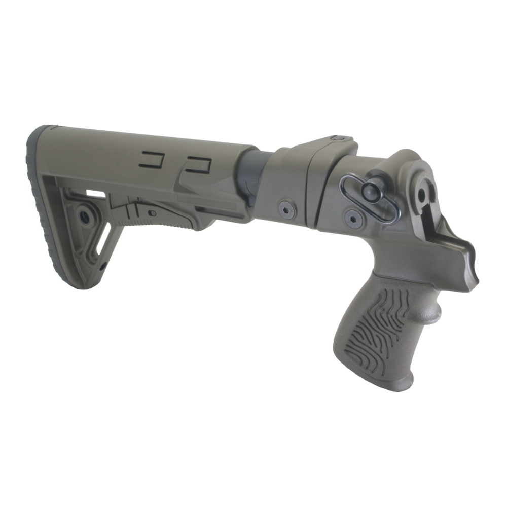 Приклад складной Mossberg 500/590, Maverick 88, DLG Tactical. Черный