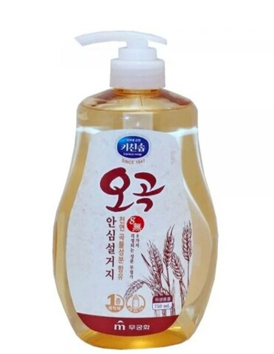 [MUKUNGHWA] Средство для мытья посуды 5 ЗЛАКОВ Kitchen Soap Five Grains Dishwashing Detergent, 750мл