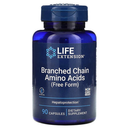 Аминокислоты Life Extension, аминокислоты с разветвленной цепью, 90 капсул