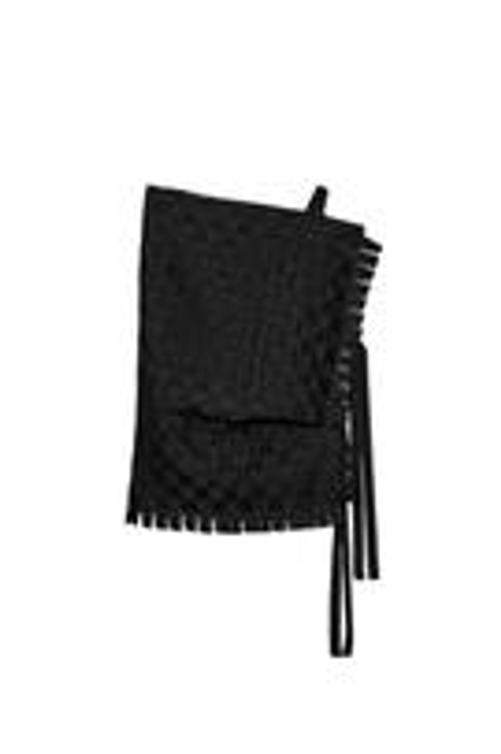 ZARA АCИММЕТРИЧНЫЙ ТОП — ZW COLLECTION, ЧЕРНЫЙ