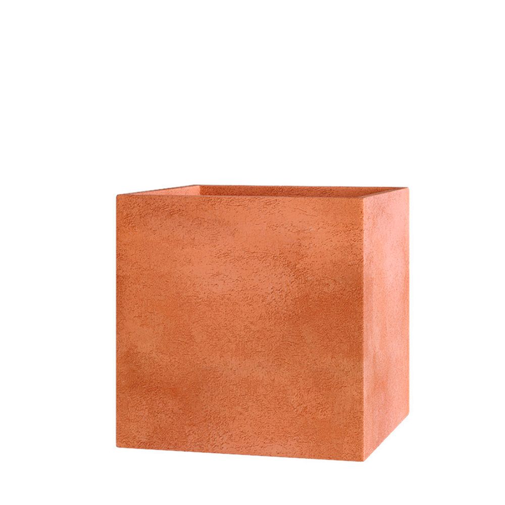 Кашпо CUBE RED CLAY 40x40x40
