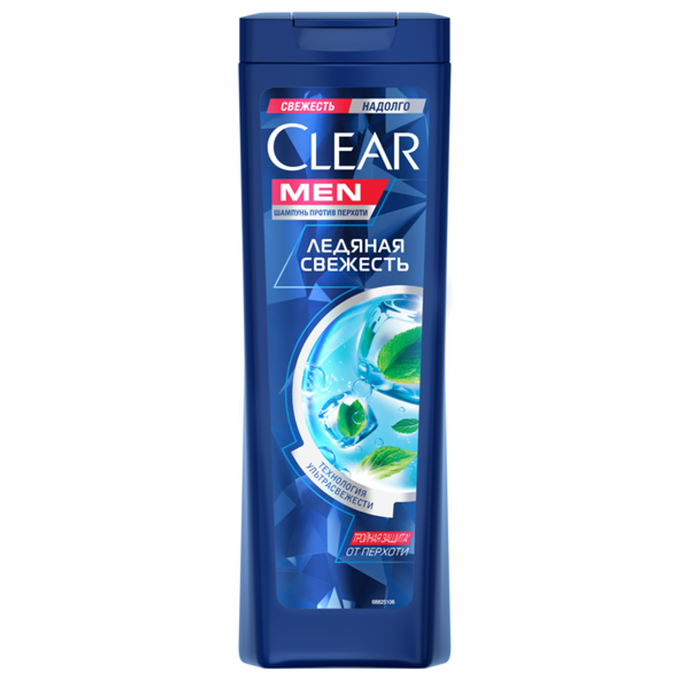 Clear шамп. Мужской 400мл Ледяная свежесть (против перхоти)