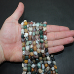 Агат индийский галтовка бусины 9-11мм