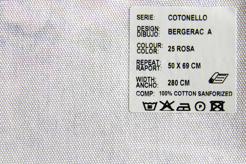 Рогожка Cotonelo Bergerac (Котонело Бержерак) A 25 rosa