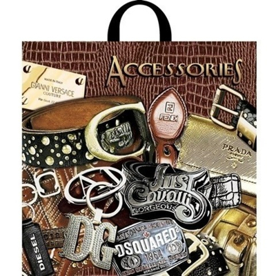 Пакет с петлевой ручкой ПВД 44х44 (70 мкм) "Аксессуары" (25/250 шт.) Интерпак