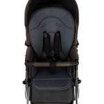 Детская коляска Roan Bass Next Classic d14 2.0 3 в 1 с автокреслом Pituso Baesa Pro Black,Beige Canopy BSNC/93/2 Turkish Coffe/Black/руч.Cappuccino