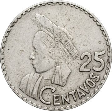 25 сентаво 1966 Гватемала