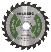 Диск пильный Hilberg Industrial Дерево 210*30*24Т HW210