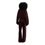 Баскетбольная женская толстовка Nike Naomi Osaka Sweater Burgundy