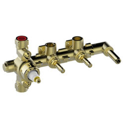 Bossini Apice термостат на 2 выхода, с двумя вентилями и регулировкой пропускной способности, душевая лейка Ø 140 мм с фиксированным держателем и шланг