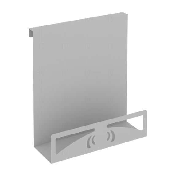 Навесной лоток для бумаг вертикальный узкий MAN-22 Металл Серый 230*100*250