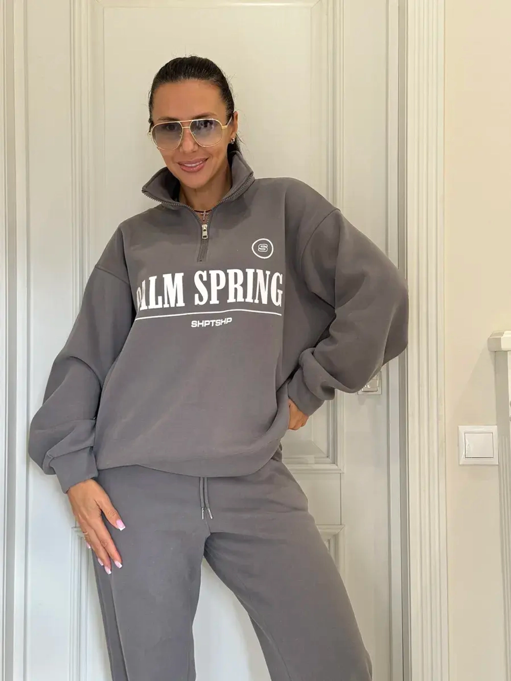 Теплый флисовый спортивный костюм с начесом Palm Spring