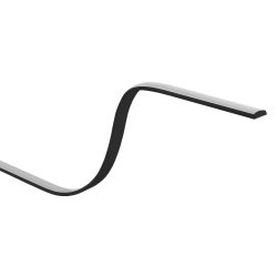 Комплект с гибким накладным анодированным профилем ЭРА 1506GB 15х6,4мм, 2м, черный CAB292 | Профили для светодиодных лент