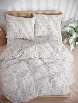 Простынь на резинке  полисатин Simple House "Интарсия" 160x200 см