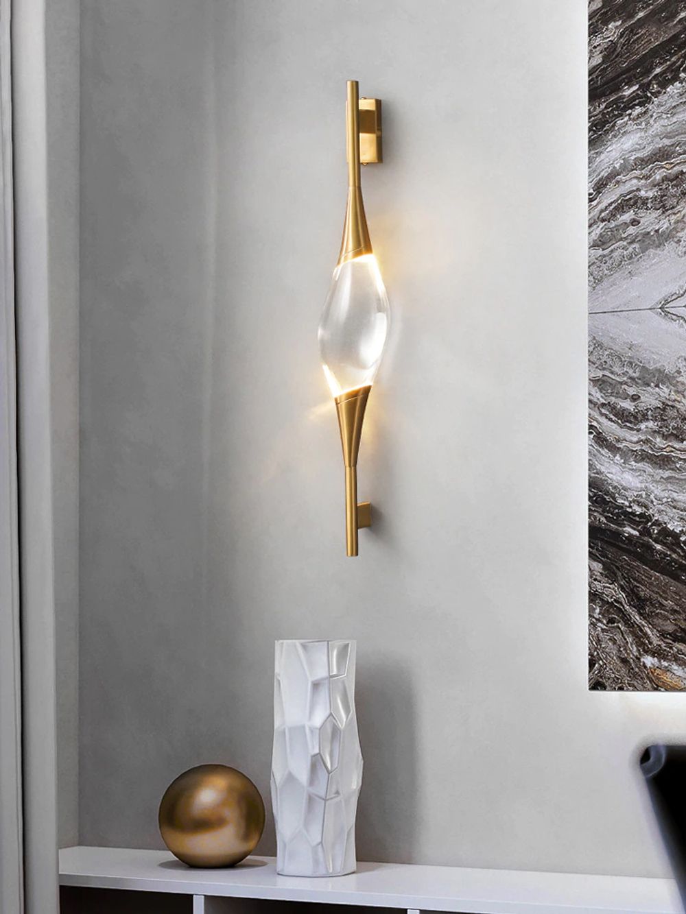 Настенный светильник Pezzo gold